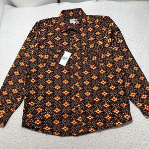 Fresh Prints of Bel-Air Men's XL Long Sleeve Button Up Dress Shirt Colorful